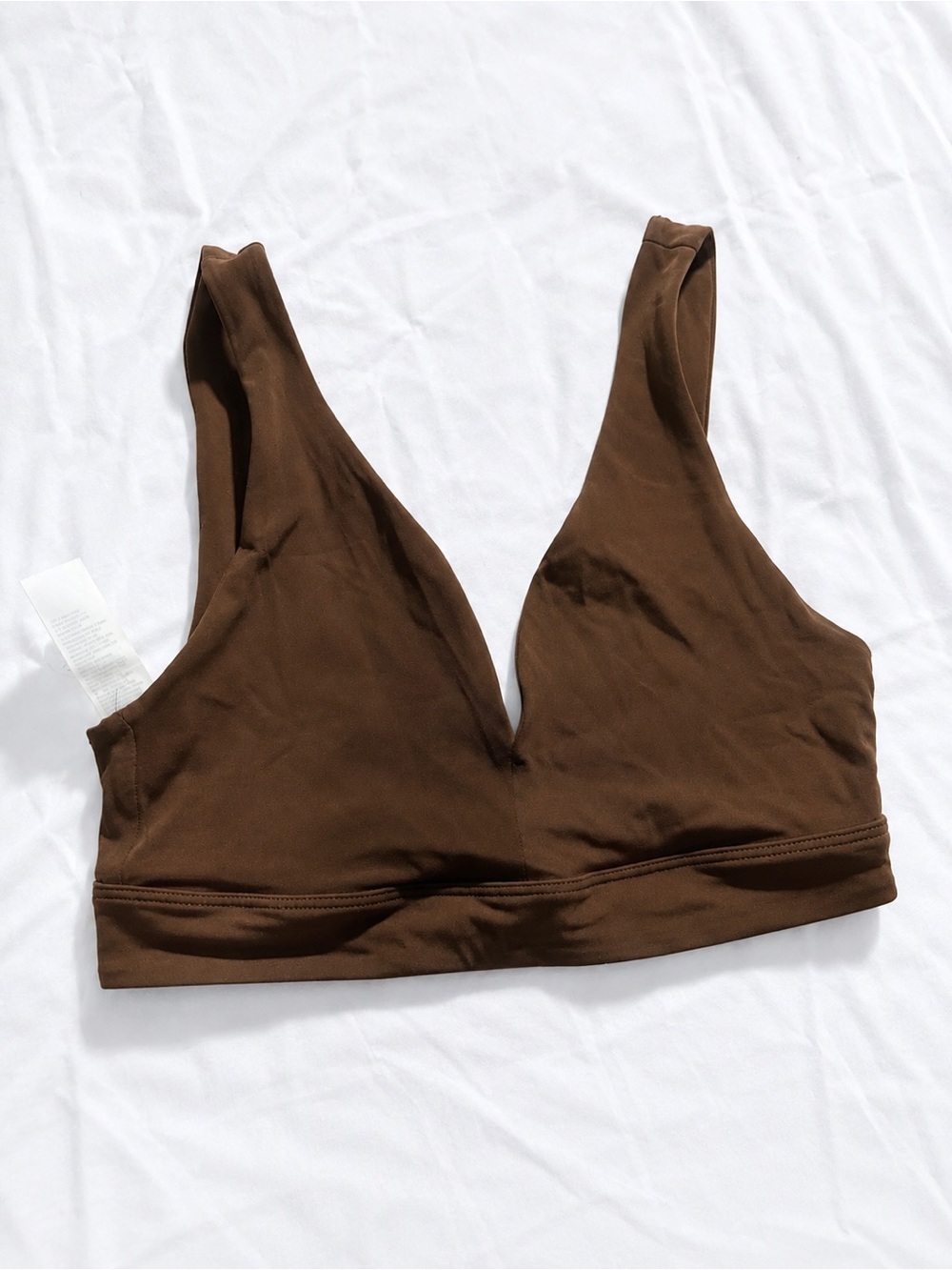 old navy chocolate brown tank / bra